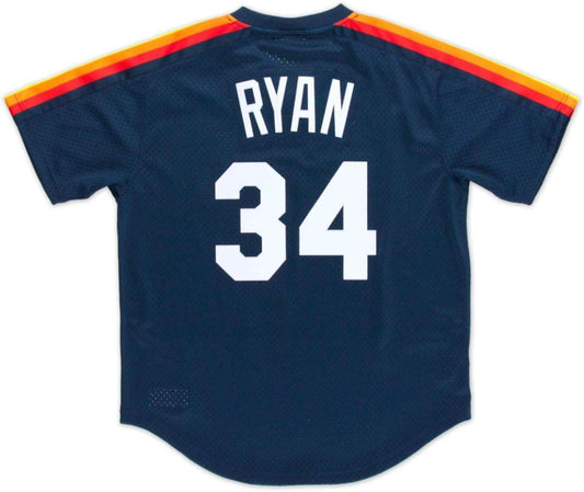 Mitchell & Ness Nolan Ryan Houston Astros Men's Authentic 1988 Pullover Jersey (as1, Alpha, l, Regular, Regular, Large) Navy