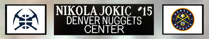 Nikola Jokic Autographed White Denver Jersey - Beautifully Matted and Framed - Hand Signed By Jokic and Certified Authentic by JSA - Includes Certificate of Authenticity