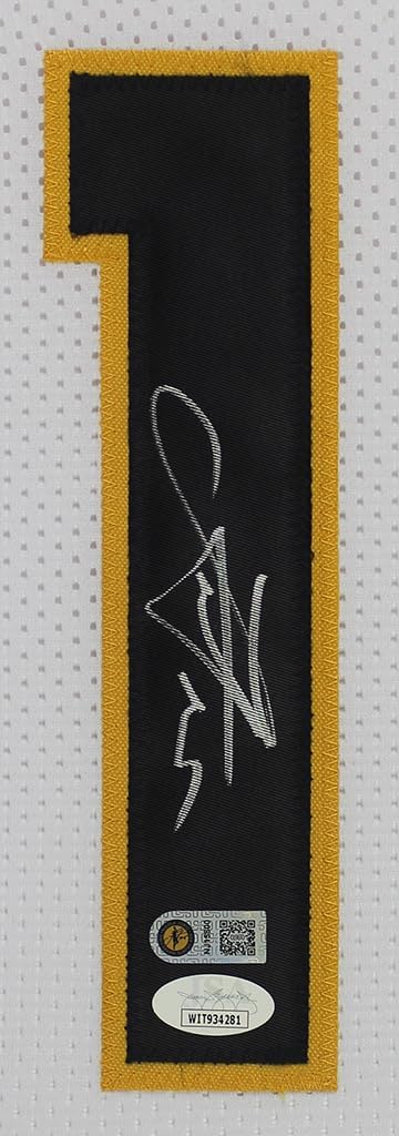 Nikola Jokic Autographed White Denver Jersey - Beautifully Matted and Framed - Hand Signed By Jokic and Certified Authentic by JSA - Includes Certificate of Authenticity